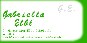 gabriella elbl business card
